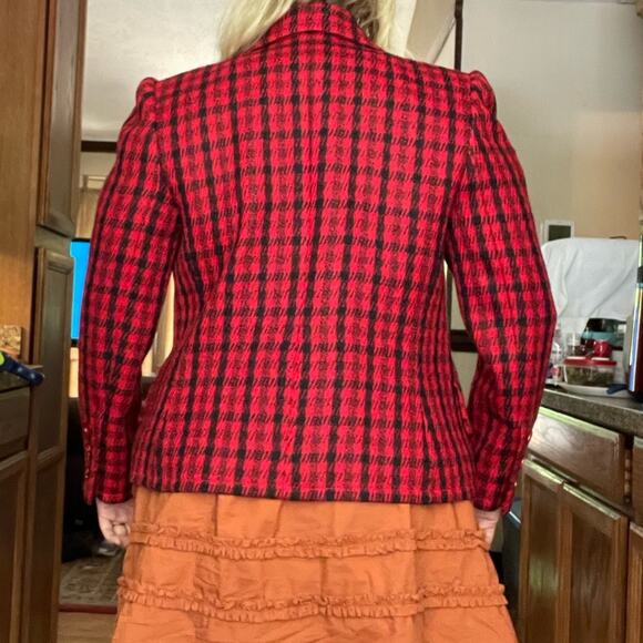 Givenchy plaid blazer jacket 80s - Picture 2 of 12